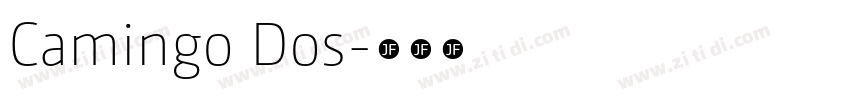 Camingo Dos字体转换